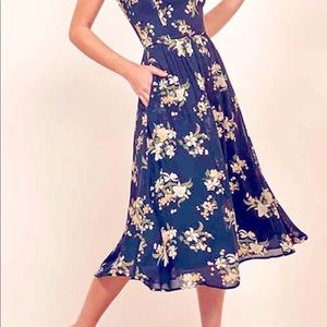 Reformation Midi Floral Dress